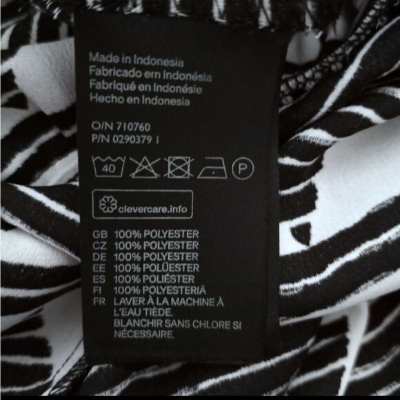 H&M BLACK & WHITE TRIBAL AZTEC MAXI DRESS SZ.4 EUC - Picture 7 of 8